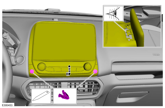 Ford Ecosport - Removal and Installation - Audio Front Control Module ...